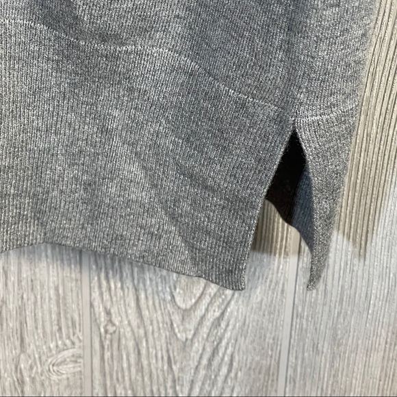 Halogen Dark Grey Heather Cashmere Blend Long Cardigan Size XS - Picture 6 of 7